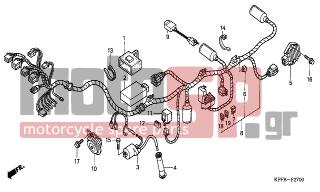HONDA - CBF250 (ED) 2006 - Electrical - WIRE HARNESS - 31700-124-008 - RECTIFIER ASSY., SILICON (SHINDENGEN)