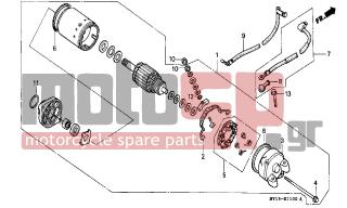 HONDA - XRV750 (ED) Africa Twin 1999 - Electrical - STARTING MOTOR - 90071-MB0-000 - NUT-WASHER, 6MM