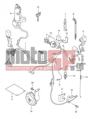 SUZUKI - DR350SE X (E2) 1999 - Electrical - WIRING HARNESS (MODEL R/S) -  - SWITCH ASSY, SIDE STAND 