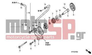 HONDA - CBR125RS (ED) 2006 - Engine/Transmission - WATER PUMP - 90478-700-000 - WASHER A, 6MM