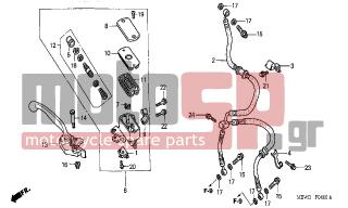 HONDA - CBR600F (ED) 2003 - Brakes - FR. BRAKE MASTER CYLINDER - 93600-040121G - SCREW, FLAT, 4X12