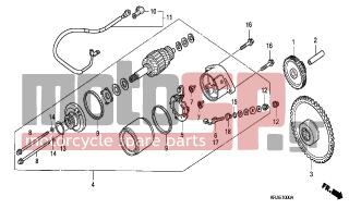 HONDA - FES150 (ED) 2004 - Electrical - STARTING MOTOR (FES1253- 5)(FES1503-5) - 32420-KRJ-900 - CABLE, STARTER MOTOR