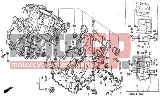 HONDA - XL1000V (ED) Varadero 2000 - Engine/Transmission - CRANKCASE