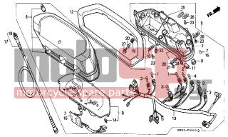 HONDA - NX250 (ED) 1993 - Electrical - METER - 84706-KN9-830 - COLLAR, TAILLIGHT MOUNTING