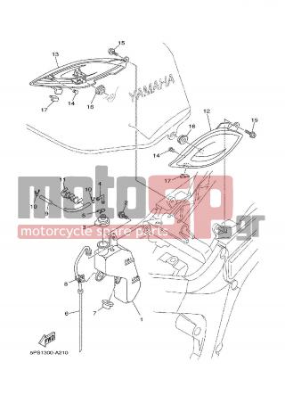YAMAHA - TDM 900 (GRC) 2002 - Body Parts - SIDE COVER - 1J7-21717-00-00 - Damper