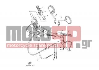YAMAHA - DT125R (GRC) 1999 - Frame - STEERING HANDLE CABLE - 92907-06600-00 - Washer Plate