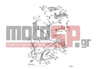 YAMAHA - RD350LC (ITA) 1991 - Body Parts - COWLING 1 - 4CD-F834H-00-00 - Mole 6