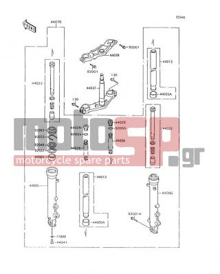 KAWASAKI - NINJA® 600R 1996 -  - Front Fork - 11009-1325 - GASKET,PIPE-COMP-SUSP