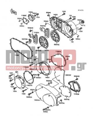 KAWASAKI - VULCAN 1500 L 1996 - Engine/Transmission - Engine Cover(s) - 11060-1121 - GASKET,CLUTCH COVER