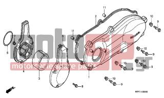 HONDA - FES125 (ED) 2000 - Engine/Transmission - LEFT CRANKCASE COVER - 90703-KV8-000 - DOWEL PIN, 10X18