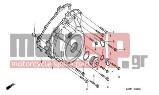 HONDA - CBF500A (ED) ABS 2006 - Engine/Transmission - LEFT CRANKCASE COVER - 94301-10160- - DOWEL PIN, 10X16