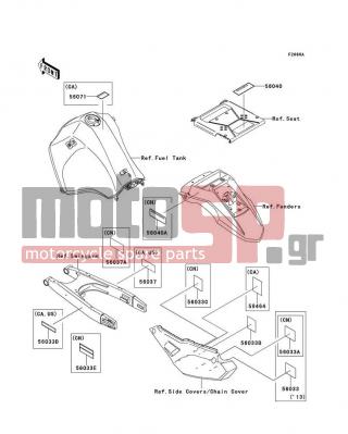 KAWASAKI - KLR™650 2013 - Body Parts - Labels(EDF-EES) - 56037-1982 - LABEL-SPECIFICATION,TIRE&LOAD