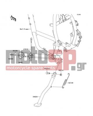 KAWASAKI - KLR™650 2013 -  - Stand(s) - 14091-1553 - COVER,SIDE STAND SWITCH