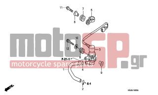 HONDA - FES150A (ED) ABS 2007 - Electrical - SOLENOID VALVE - 80109-367-690 - COLLAR C6.3, MOUNTING