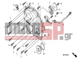 HONDA - CBF1000A (ED) ABS 2006 - Κινητήρας/Κιβώτιο Ταχυτήτων - RIGHT CRANKCASE COVER