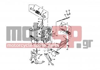 YAMAHA - XJ650 (EUR) 1980 - Frame - STAND FOOTREST - 91701-06035-00 - Pin,clevis