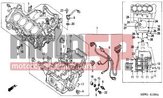 HONDA - CBR600F (ED) 2006 - Κινητήρας/Κιβώτιο Ταχυτήτων - CRANKCASE - 95701-1007500 - BOLT, FLANGE, 10X75