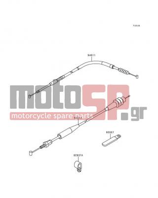 KAWASAKI - KX250 1995 -  - Cables - 54012-1432 - CABLE-THROTTLE