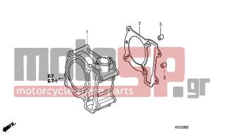 HONDA - FES150A (ED) ABS 2007 - Engine/Transmission - CYLINDER - 94301-10160- - DOWEL PIN, 10X16