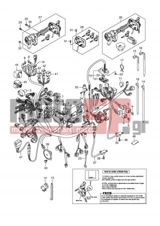 SUZUKI - AN650A (E2) ABS Burgman 2009 - Ηλεκτρικά - WIRING HARNESS (AN650AZK8 E2/E19) - 01550-0620B-000 - BOLT, CENTER STAND
