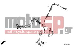 HONDA - XRV750 (IT) Africa Twin 1992 - Frame - PEDAL - 35350-MM9-010 - SWITCH ASSY., RR. STOP (TOYO)