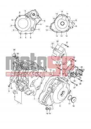 SUZUKI - DL1000 (E2) V-Strom 2007 - Κινητήρας/Κιβώτιο Ταχυτήτων - CRANKCASE COVER