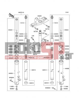 KAWASAKI - NINJA® ZX™-11 1995 -  - Front Fork - 11009-1553 - GASKET,FORK DRAIN PLUG