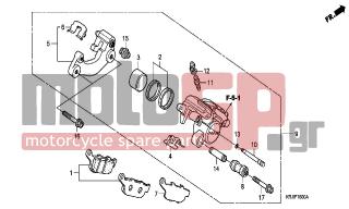 HONDA - FES150 (ED) 2004 - Brakes - REAR BRAKE CALIPER (FES1253- 5)(FES1503-5) - 45111-MAJ-G41 - RING, STOPPER