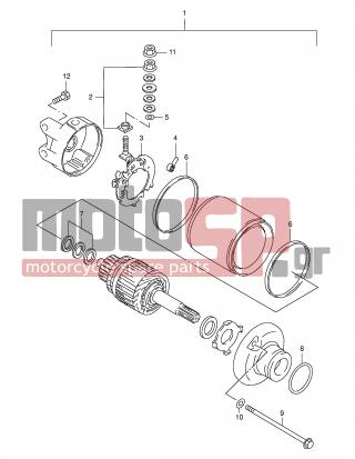 SUZUKI - DR350SE X (E2) 1999 - Electrical - STARTING MOTOR (MODEL T/V/W/X) -  - O RING 