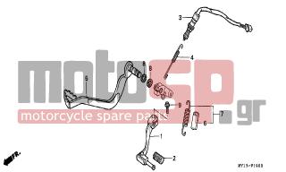 HONDA - XRV750 (ED) Africa Twin 1997 - Frame - PEDAL - 35357-124-000 - SPRING, STOP SWITCH