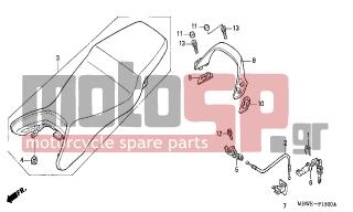 HONDA - CBR600F (ED) 2002 - Body Parts - SEAT (CBR600F/F44) - 91455-KEA-000 - CAP, SOCKET BOLT, 8MM