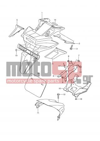 SUZUKI - GSX-R600 (E2) 2008 - Body Parts - REAR FENDER LOWER - 09139-06108-000 - BOLT, BRACKET
