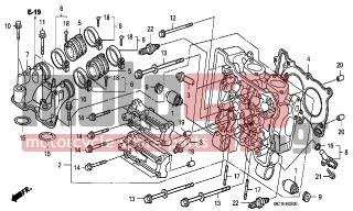 HONDA - FJS600A (ED) ABS Silver Wing 2007 - Engine/Transmission - CYLINDER HEAD - 94301-08140- - DOWEL PIN, 8X14