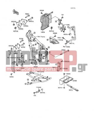 KAWASAKI - KLR650 1994 -  - Frame Fittings - 14024-1373 - COVER,SIDE STAND SWITCH