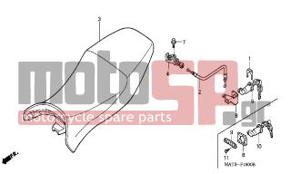 HONDA - CBR1100XX (ED) 2003 - Body Parts - SEAT - 96001-0601207 - BOLT, FLANGE, 6X12