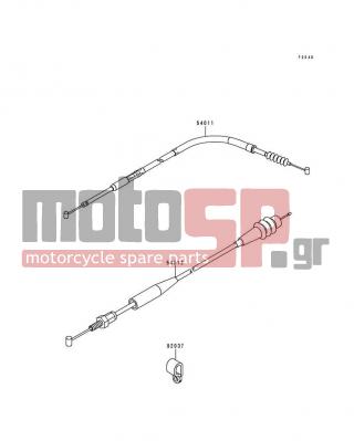 KAWASAKI - KX250 1994 -  - Cables - 54012-1432 - CABLE-THROTTLE