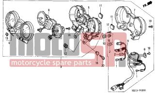 HONDA - CBF500A (ED) ABS 2006 - Electrical - METER - 93903-24480- - SCREW, TAPPING, 4X16
