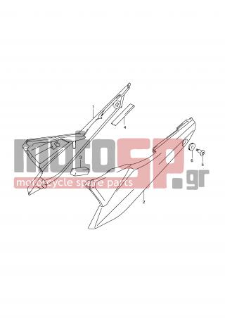 SUZUKI - GSXF650 (E2) 2010 - Body Parts - FRAME COVER -  - CUSHION 