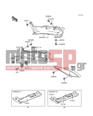 KAWASAKI - NINJA® ZX™-6 1994 - Body Parts - Side Covers/Chain Cover(ZX600-E2) - 92071-056 - GROMMET