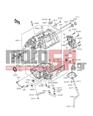 KAWASAKI - NINJA® 650 ABS 2013 - Κινητήρας/Κιβώτιο Ταχυτήτων - Crankcase - 14013-1004 - RING-POSITION,T=1.98