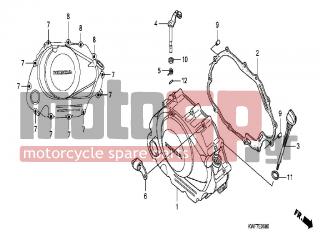 HONDA - CBF125M (ED) 2009 - Κινητήρας/Κιβώτιο Ταχυτήτων - RIGHT CRANKCASE COVER - 22815-428-000 - SPRING, CLUTCH LEVER