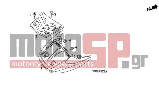 HONDA - SZX50 (X8R) (IT) 2001 - Body Parts - LUGGAGE CARRIER