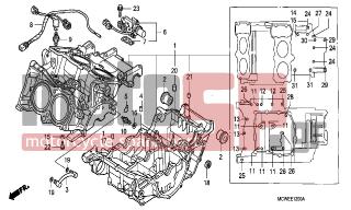HONDA - VFR800 (ED) 2006 - Engine/Transmission - CRANKCASE - 95701-0607000 - BOLT, FLANGE, 6X70