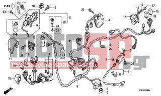 HONDA - SH150 (ED) 2008 - Electrical - WIRE HARNESS - 35105-KTF-640 - COVER, COMBINATION SWITCH