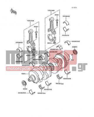 KAWASAKI - VOYAGER XII 1994 - Κινητήρας/Κιβώτιο Ταχυτήτων - Crankshaft - 13031-1338 - CRANKSHAFT-COMP