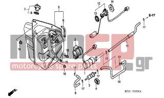 HONDA - FES250 (ED) 2005 - Body Parts - FUEL TANK - 17683-KFG-000 - TUBE C, FUEL