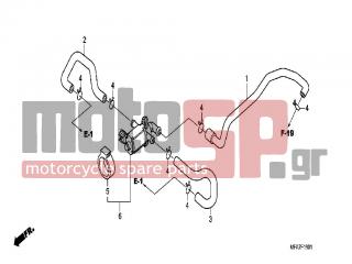 HONDA - CBF1000A (ED) ABS 2006 - Engine/Transmission - AIR INJECTION CONTROL VALVE - 36450-MCA-A61 - VALVE ASSY., EX. AIR INJECTION