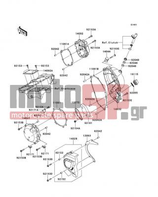KAWASAKI - NINJA® ZX™-10R ABS 2013 - Engine/Transmission - Engine Cover(s) - 14092-0153 - COVER,STARTER