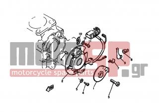 YAMAHA - XJ650 (EUR) 1980 - Electrical - PICK UP COIL GOVERNOR - 90465-12160-00 - Clamp