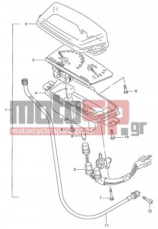 SUZUKI - AG100 X (E71) Address 1999 - Electrical - SPEEDOMETER - 34910-41D00-000 - CABLE ASSY, SPEEDOMETER